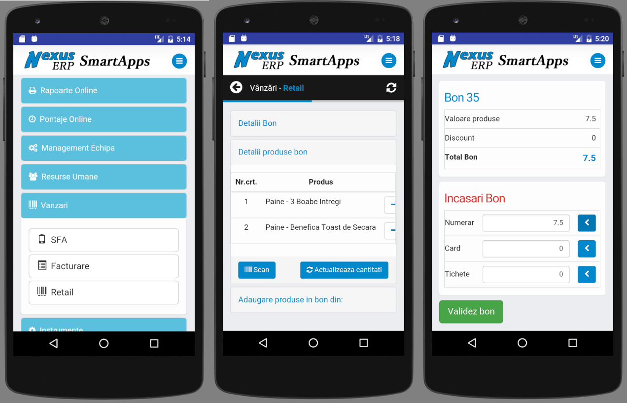 Nexus Retail App - aplicatie noua Android