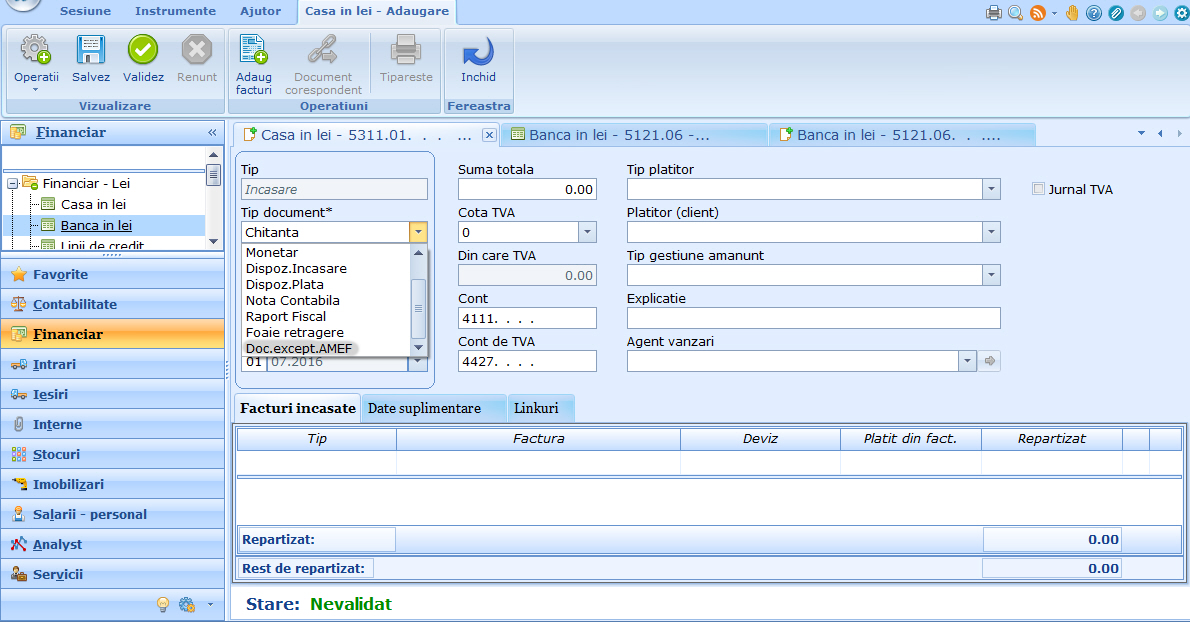 Pouch More Confession Procedura operare documente in Nexus ERP pentru culegere date in D394 |  Suport.NexusERP.ro